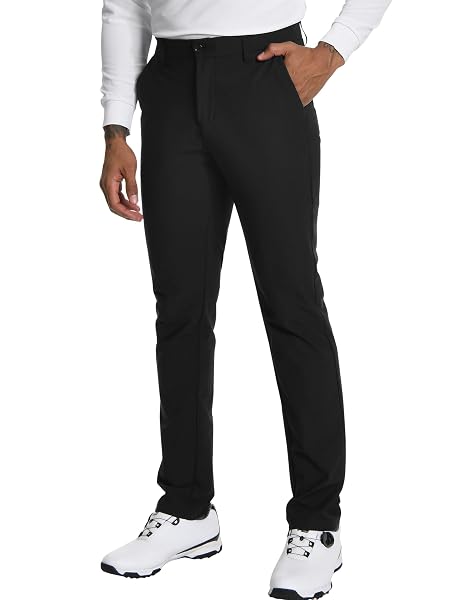 Pioneer Camp Herren Golfhose Stretch Atmungsaktiv Elastischer Bund Lang Golf Pants mit Fun