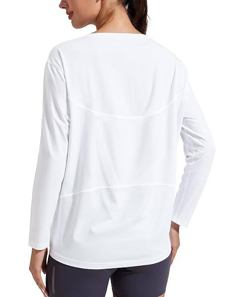 Pioneer Camp Damen Langarmshirt Sport Baumwollmischung Lockeres Fitness Top mit