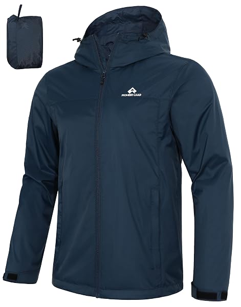 Pioneer Camp Herren Regenjacke mit Kapuze