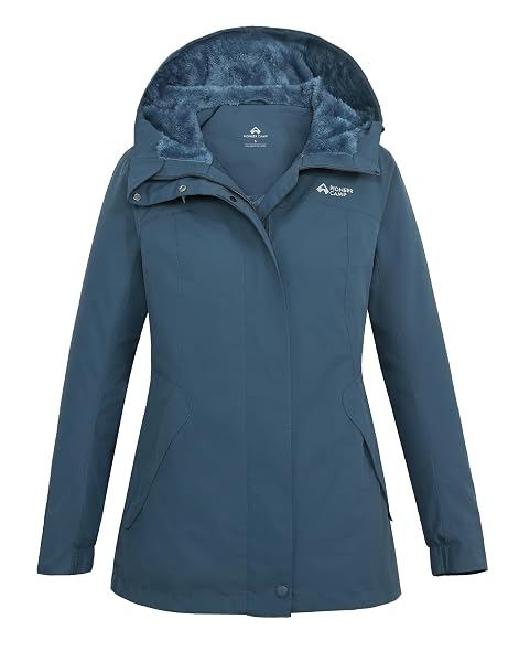 Pioneer Camp Winterjacke Damen Wasserdicht Outdoorjacken & Winddicht mit Kapuze Warme Über