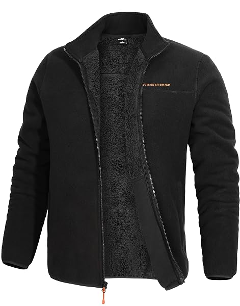Fleecejacke Herren Warm Sherpa Winddicht Atmungsaktiv Outdoor