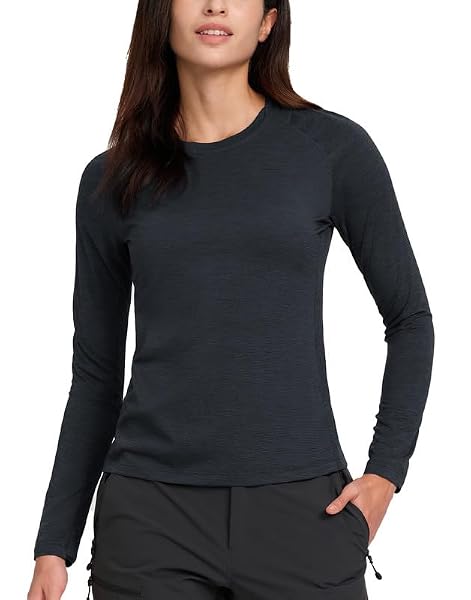 Pioneer Camp Laufshirt Damen Langarm Leichte Atmungsaktiv Funktionsshirt Longsleeve Schnel