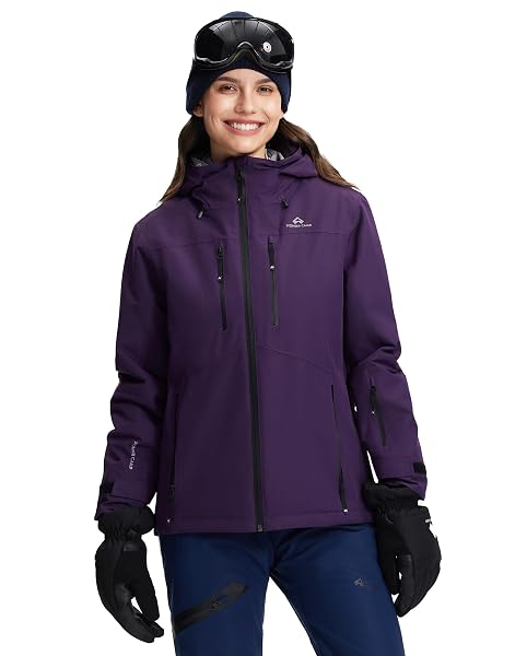 Pioneer Camp Winterjacke Damen Wasserdicht 20000mm H2O Winddichte Atmungsaktive Schneejack