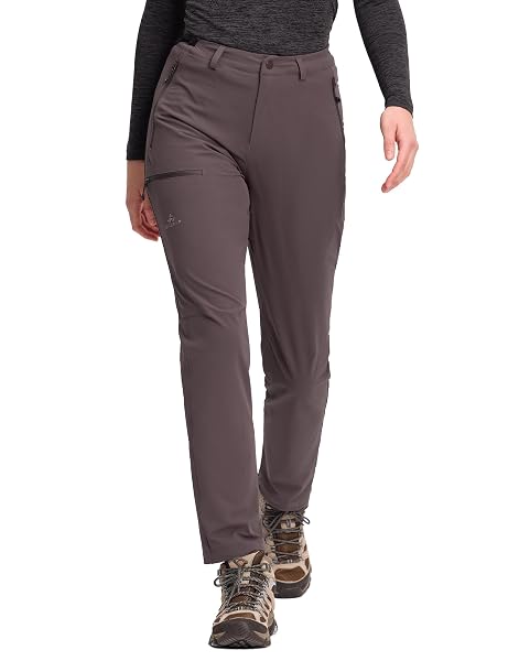 Wanderhose Damen Wasserdicht Outdoorhose für Frauen Verstellbare Taille Trekkinghose Strap