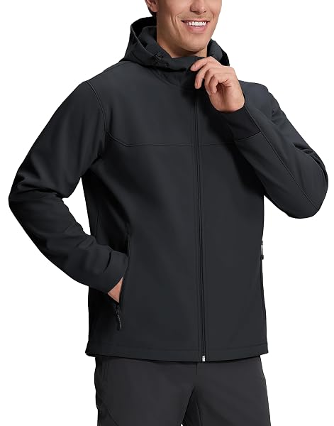 Pioneer Camp Softshelljacke Herren Wasserdicht Winddicht Warm Fleece Gefüttert Winterjacke