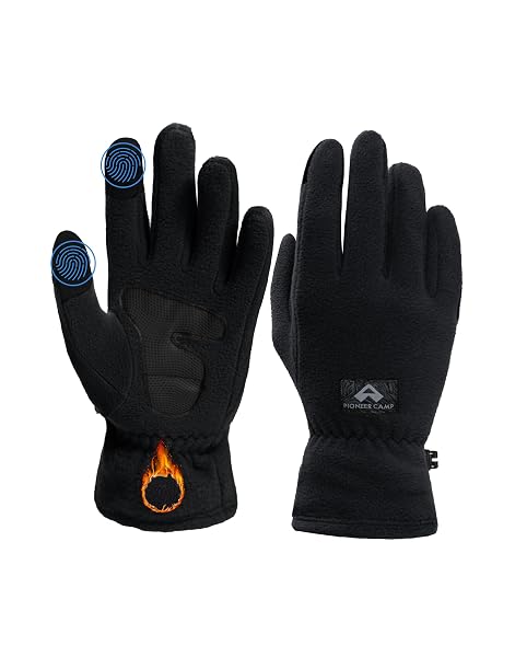 Pioneer Camp Fahrradhandschuhe Thermo Handschuhe Winter für Herren Damen, Touchscreen, Ant