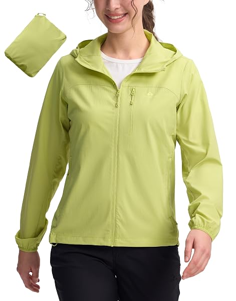Pioneer Camp Windbreaker Damen Laufjacke Windjacke Leicht Wasserdicht Atmungsaktiven-UPF 1