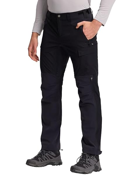 Pioneer Camp Herren Cargohose Outdoor mit 4 Taschen, Wasserabweisende Arbeitshose Verstärk