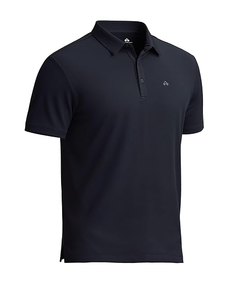 Polo Shirts Herren Kurzarm Golf Tshirts Schnelltrocknend 4-Wege-Stretch Sport Outdoor Polo