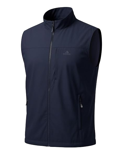 Pioneer Camp Herren Weste Outdoor– Atmungsaktive & Winddichte Anglerweste mit Mesh-Einsätz