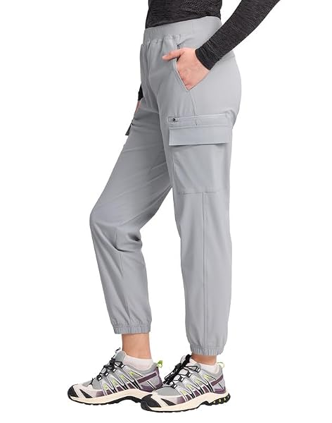 Pioneer Camp Wanderhose Damen Cargohose Outdoor Hose Langarm, Leichte Funktions-Cargohose 