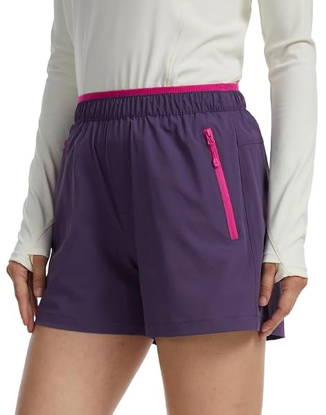 Pioneer Camp Wanderhose Damen Kurz Sport Shorts Damen Sommer Wandershorts,Wasserabweisend 