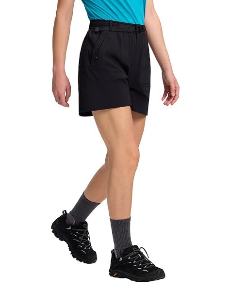 Pioneer Camp Kurze Wanderhose Damen, Leichte Outdoor Bermudas mit 4-Wege-Stretch, Antistat