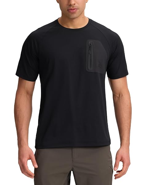 Herren Sport T-Shirt Atmungsaktiv & Schnelltrocknend, Funktionsshirt für den Sommer, Kurza