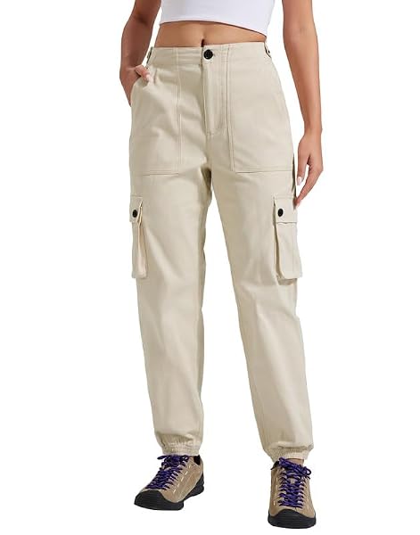 Pioneer Camp Cargohose Damen Lang Wanderhose mit 6 Taschen