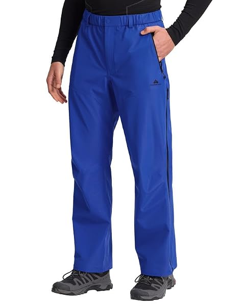 Pioneer Camp Fahrrad Regenhose Herren 20000mm Atmungsaktiv 3L Verschweißt Radhose