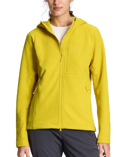 Pioneer Camp Fleecejacke Damen mit Kapuze Sweatjacke Waffel-Fleece Hoodie