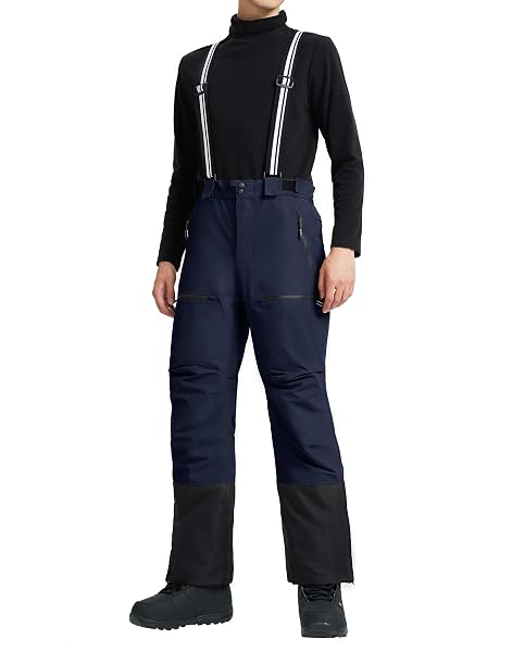 Pioneer Camp Herren Skihose Gefüttert mit Hosenträger Ski Hosen Schneehose Snowboardhose O
