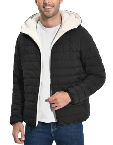 Pioneer Camp Herren Winterjacke Warme Steppjacke mit Kapuze