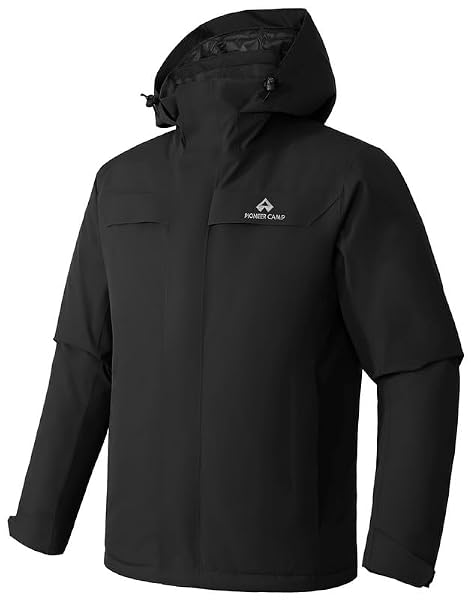 Pioneer Camp Herren Regenjacke Wasserdicht 15000mm Atmungsaktive Wanderjacke