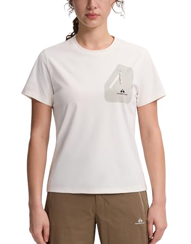 Pioneer Camp Sportshirt Damen Kurzarm mit UV-Schutz und Brust-Zipper-Tasche